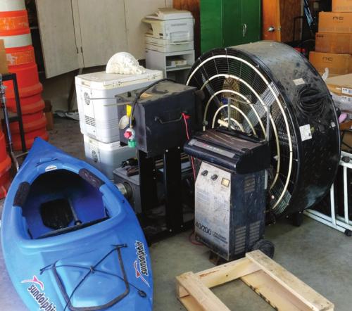 Pictured are some of the items stolen from 12 units at Weeren Storage on Aug. 2. La Grange Police began returning property to the rightful owners this week. Photo by Andy Behlen