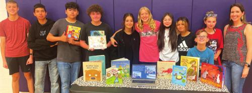 Mrs. Rebecca Stewart’s class chose “Love Literacy” as their Words to Action project. The class picked out their favorite books from childhood and read them to kindergarten and first grade students at La Grange Elementary.