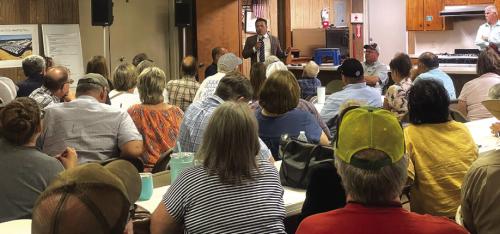 Packed House for Charged Meeting About Local Battery Storage Facility