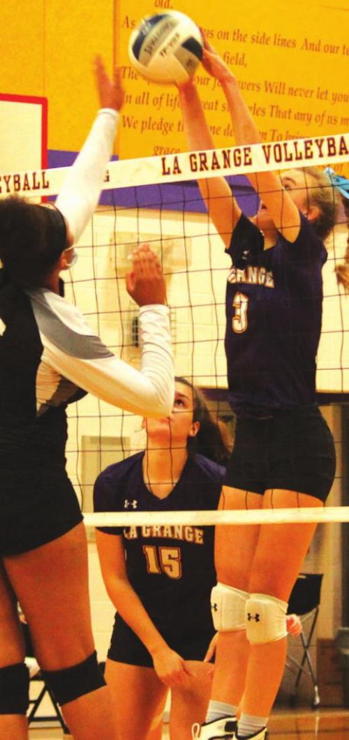 La Grange Volleyball Downs Giddings to Reclaim First Place