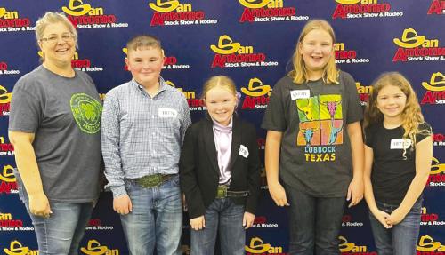 Fayette County 4-H members competed in the San Antonio Livestock Show and Rodeo Dairy Judging Contest on Thursday, Feb. 6. Team members consisted of Abraham Mc-Bride, Abigale McBride, Catelyn Bosl and Zoey Krenek.