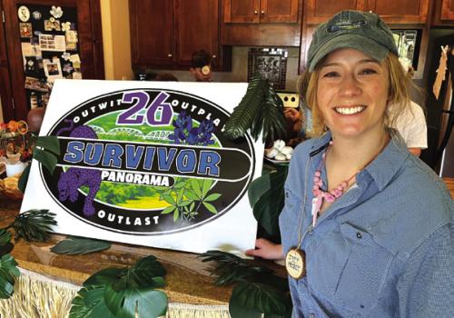 Allegra Berckmoes hosted Survivor 26: Panorama on the bluff April 25.