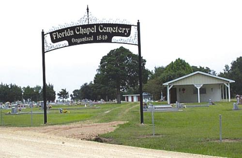 The entrance gate to Florida Chapel Cemetery, named by Stephen Townsend for the state where he met his wife and started his family. (Courtesy of the Fayette Heritage Museum and Archives)