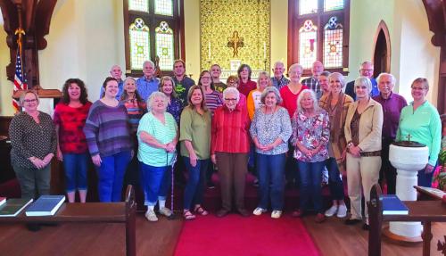 The combined choirs of New Life Methodist Church and St. James Episcopal join forces for a special event Sunday.