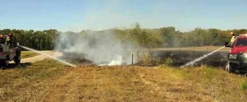 Welding Ignites Fire Near Hostyn