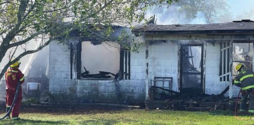 Fire Destroys Home