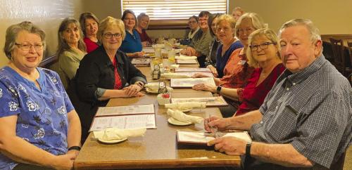 Fayette County Retired Teachers’ Association visited Robert’s Steakhouse in Flatonia on Feb.13.