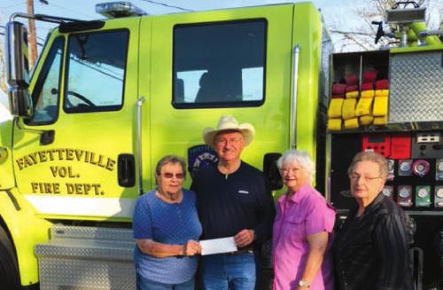 St. Anne’s Society Makes Donation to VFD