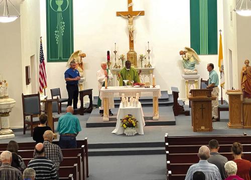 The Knights of Columbus and Catholic Daughters of America held its annual memorial service for departed members on Nov. 8 at Sts. Peter and Paul Catholic Church.