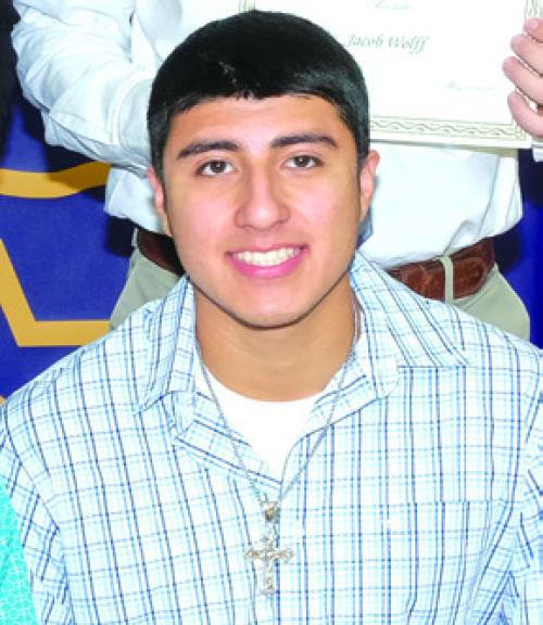 Miguel Ramirez Jr. is shown here at the 2019 LHS scholarship ceremony.