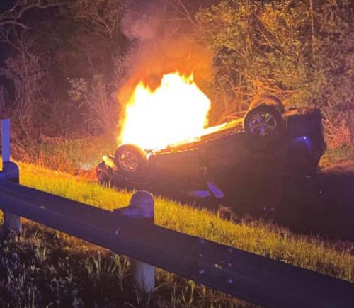Officials Work Pair of Car Fires Saturday