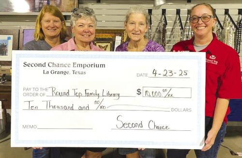 Second Chance Donates to RT Library