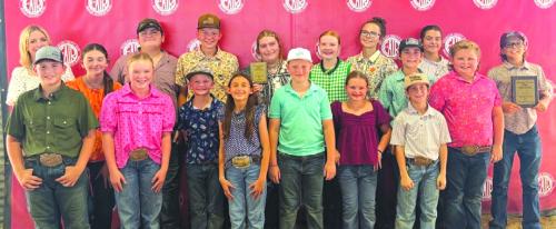 Pictured front from left: Hudson Holub, Abigale McBride, Joe Carrales, Emma Zweschper, Jehnsen Janecka, Ellie Klesel, and Rowdy Guenther; back row: Hailey Janish, Laramie Laake, Rilan Karisch, Holden Holub, Rheagan Karisch, Kaisley Janecka, Tatum Fritsch, Crockett Guenther, Adalyn Carrales, Stockton Emshoff, and Tate Fritsch.