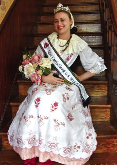 Madelyn Karstedt with her new crown. Photo credit: Julia Ourecky Photography and the Miss Czech-Slovak US Pageant