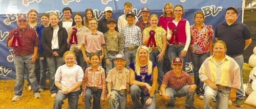 Pictured front from left: Abigale McBride, Emma Zweschper, Joe Carrales, Coach Kaci Carrales, Hudson Holub and Kinley Kutac Middle Row: Abraham McBride, Julia Melton, Alexis Berckenhoff , Tate Fritsch, Crockett Guenther, Dylan Zweschper, Kaisley Janecka, Tatum Fritsch, Adalyn Carrales, and Rilan Karisch Back Row: Rheagan Karisch, Laramie Laake, Logan Poncik, Addison Berckenhoff, Tori Newton, Kullen Kutac, Holden Holub, and Hailey Janish.