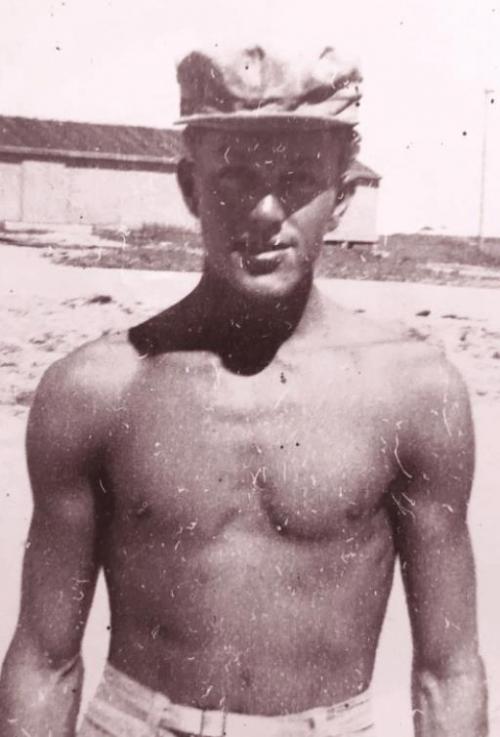 During the 16 months Gene was on Okinawa, he worked as a teletype operator. His only contact with his family and friends in Fayette County was through letters delivered by the U.S. mail.