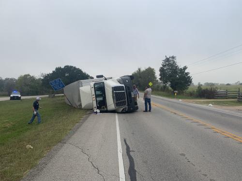 Rollover near Hostyn