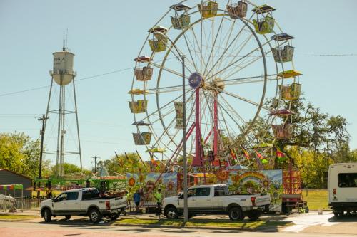 The carnival arrived in Flatonia this week for the 50th Annual Flatonia Czhilispiel.