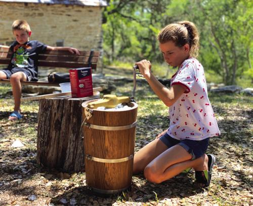 On Saturday, the historic sites will bring out its hand-cranked ice cream maker for old-fashioned frozen treats.