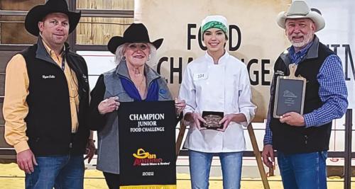 Tori Newton Named Overall Grand Champion at Junior Food Challenge