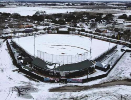 Snow-Blanketed Ballpark