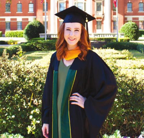 Lane Rightmer graduated with her Masters from Baylor University recently.