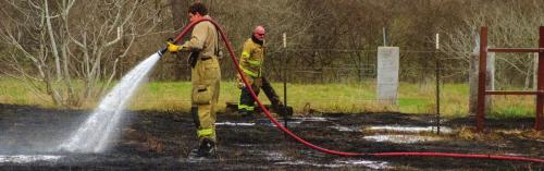 Welding Sparks Fire in Rabbs Prairie