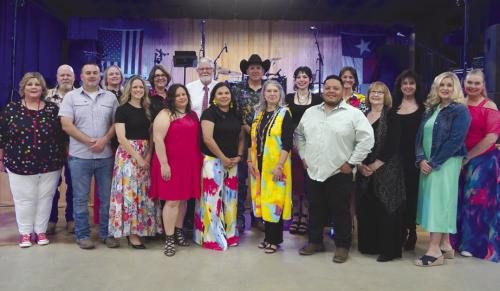 Pictured front from left: Karen Hoskins, Matt Pekar, Cheryl Pekar, Tara Stech, Gina Sanchez, Josue Rivas, Carol Janecka, Amy Elstner; back row: Brent Hoskins, Kristi McBride, Sherise Davis, Glenn Davis, Carl Elstner, Dallas Garza, Beth Holman, Elyse Kristinik, Kim Elstner.