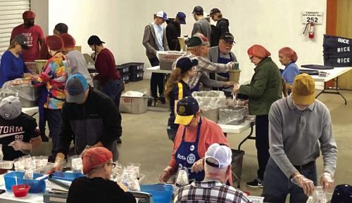 Interactors and Rotary Take A Bite Out of World Hunger
