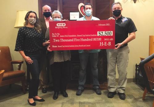HEB Donates $2,500 to Festival Institute