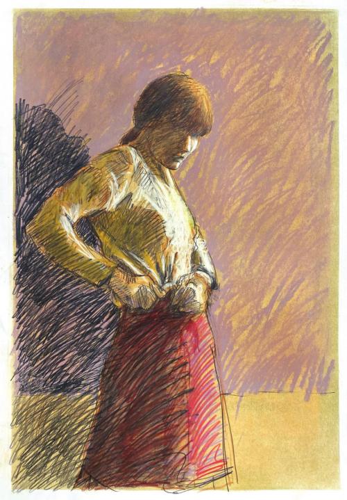 Round Top artist William Anzalone’s “Legacy Pastel #4.”