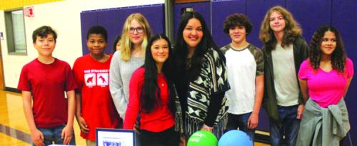 Mrs. Rangel’s homeroom class held a bake sale and raised $1,600 for the city’s summer rec program.