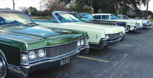 Classic Lincolns like these will be in La Grange this weekend, and are scheduled to be parked on the square Saturday April 9 from 10:10 a.m. to noon.