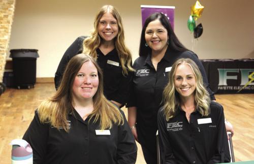 FEC employees are excited to welcome you to the Annual Membership meeting scheduled for July 15 at the KC Community Center in La Grange. Some Fayette Electric Cooperative employees who folks may see at the annual meeting: Bottom row, Amanda Wood and Lezli Thomas. Top row, Emily Purdy and Diana Torres.