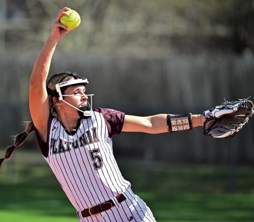 Flatonia junior pitcher Jaylee Trussell has been selected to the Texas Girls Coaches Association All State Team. Photo by Stephanie Steinhauser