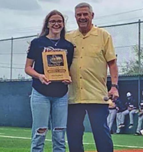 Jaeger Presented TGCA Athlete of the Year Plaque
