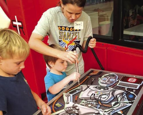 Some images of the fun at the Dale Kirn Summer STEAM Event.