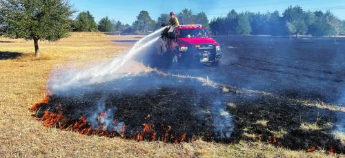 Fire on Janssen Road Monday