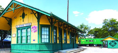 The historic La Grange railroad depot.
