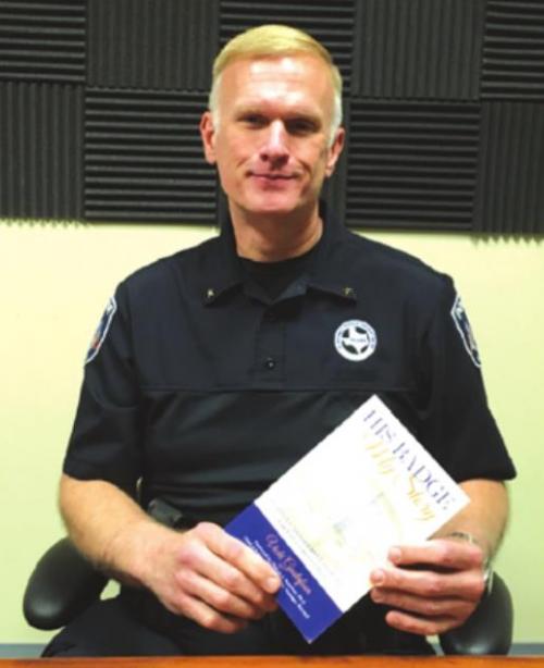 Flatonia Police Chief Lee Dick was the recipient of the January book donation.