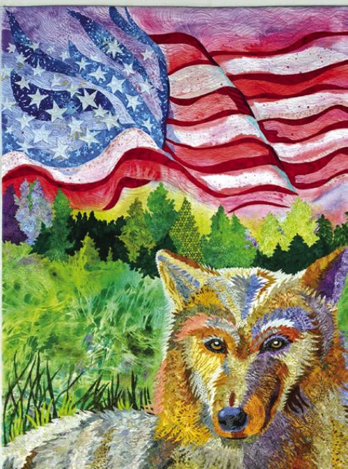 This quilt called “What is Freedom?” is part of the new exhibits that debuted last week at The Texas Quilt Museum in La Grange.