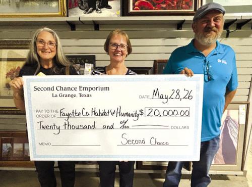 Second Chance Donates to Habitat for Humanity