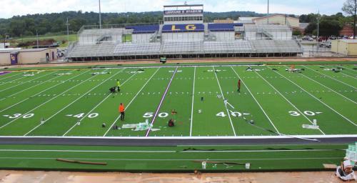 Turf on Schedule to Be Ready This Thursday