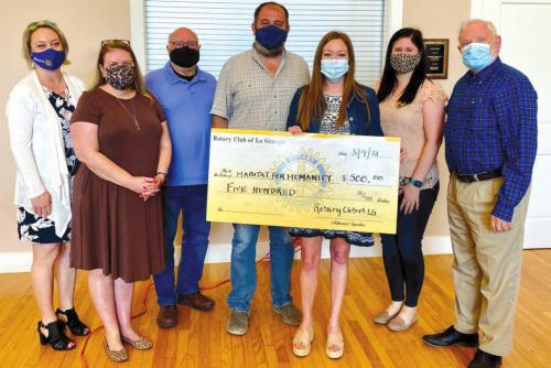 Rotary Club Makes Donation To Habitat