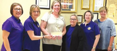 Pictured from left is: Mary Lou Anderle (Recording Secretary), Shirley Antosh (Regent), Kristi Bauer (Executive Director CASA), Carolyn Weishuhn (Vice Regent), Marilyn Kothmann (Financial Secretary), Judy Evanicky (Treasurer).