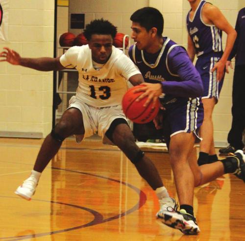 La Grange’s Dana Baker plays on defense Wednesday. Photo by Jeff Wick