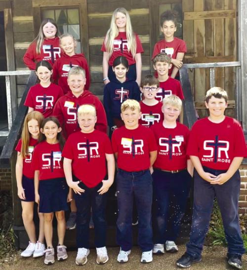 On Wednesday, April 23, the St. Rose of Lima Catholic School 4th grade class explored the rich history of early Texas during their visit to San Felipe de Austin in Sealy. They rotated through indoor and outdoor exhibits, learning about the early Anglo settlement, the Texas Revolution, and life around 1830.