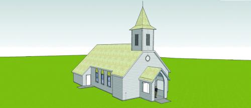 The Texas Czech Heritage and Cultural Center in La Grange will hold a groundbreaking ceremony on Saturday, Oct. 19, for a new Brethren Church that will be built on the TCHCC property. Pictured above is a rendering of the new church.