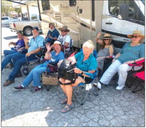 Pictured are (back, from left): David Vanek, Mark Lehmann, Denise Bell (friend of the group), Naomi Murphy (Fiancé of Sam Klein), (front) Frank Moellenberndt, Jon Quinn, Charlene Vanek Baker, Sandy Hensel (friend of group), and attending but not pictured is Sam Klein.