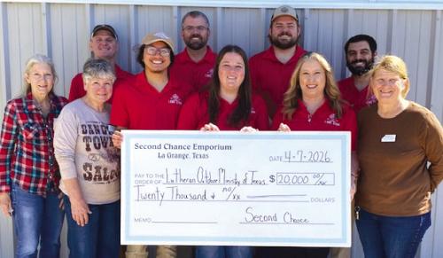 	Second Chance Donates to Lutheran Outdoor Ministry